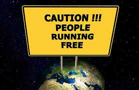 Caution - People Running Free - Actions